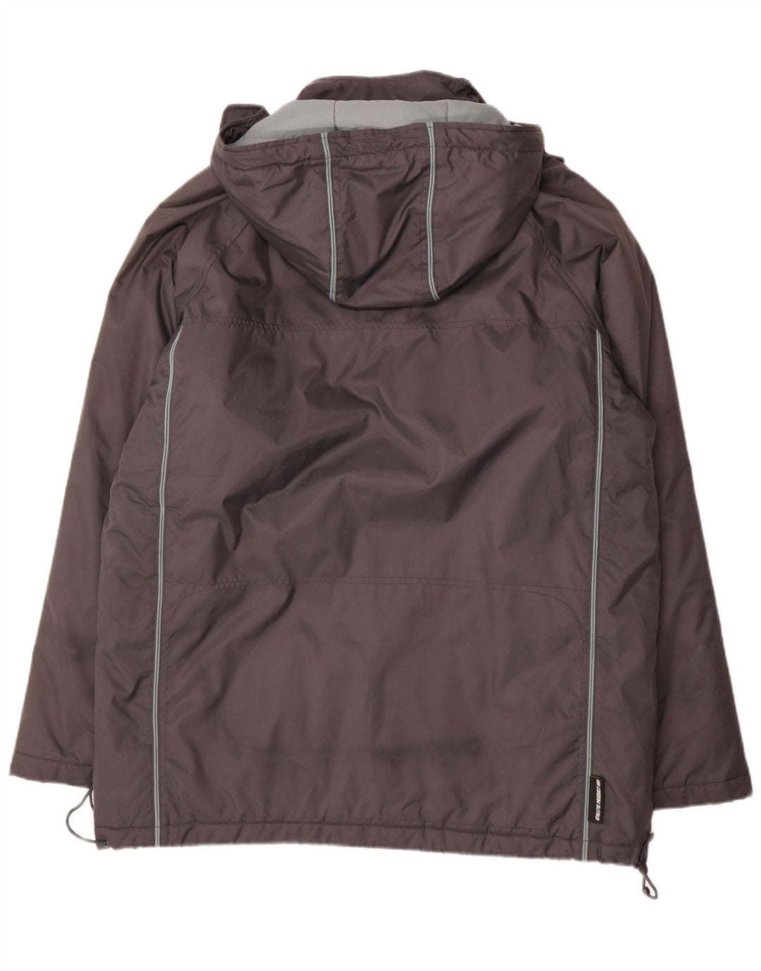 Nike Herren-Windbreakerjacke mit Kapuze, UK 42/44, großes graues Nylon