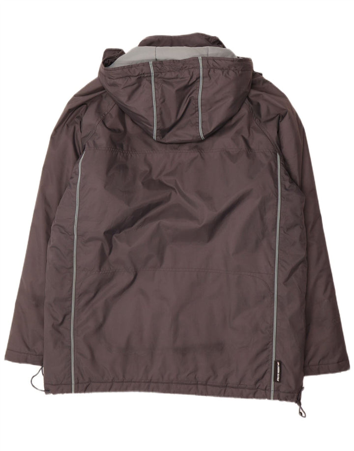 Nike Herren-Windbreakerjacke mit Kapuze, UK 42/44, großes graues Nylon