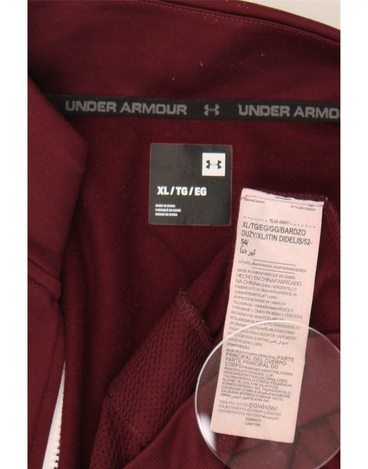 Under Armour Herren-Trainingsanzugoberteil, Jacke XL, Burgunderrot, Polyester