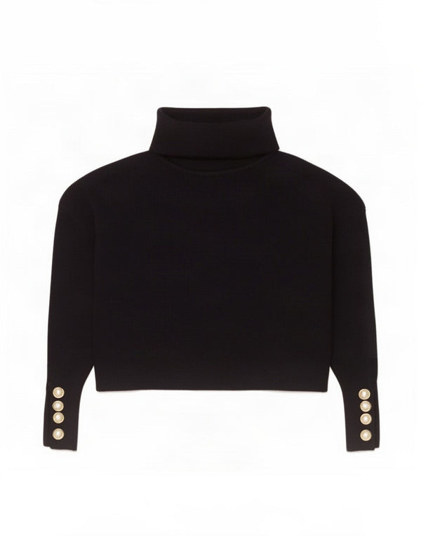 Zara Damen-Pullover mit Rollkragen, übergroß, Gr. 10, Marineblau