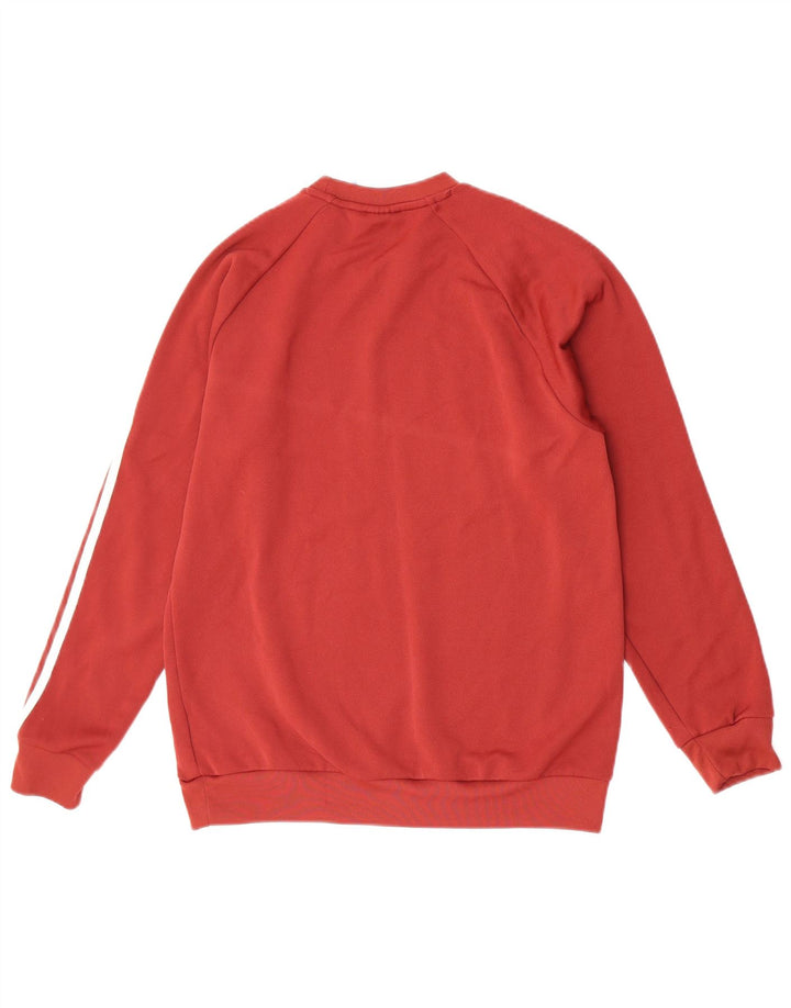 Adidas Herren Sweatshirt Pullover Mittelrotes Polyester