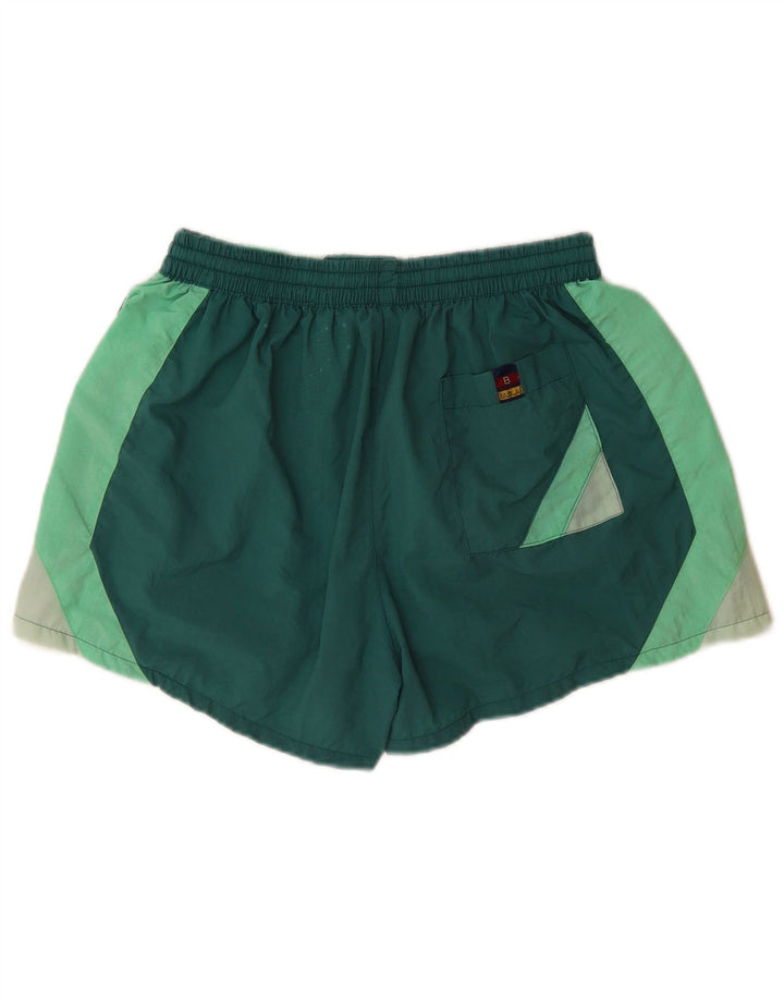 SWASH Badeshorts für Jungen, 11–12 Jahre, mittelgrünes Colourblock-Polyamid