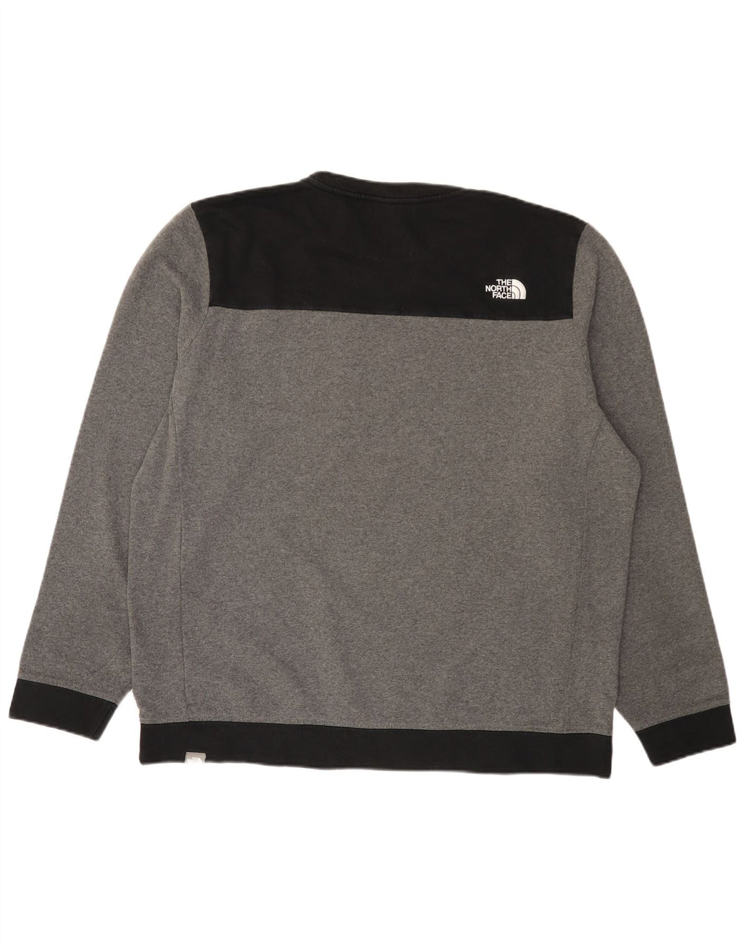 The North Face Herren-Sweatshirt, Pullover, 2XL, Grau, Colourblock-Baumwolle, modern