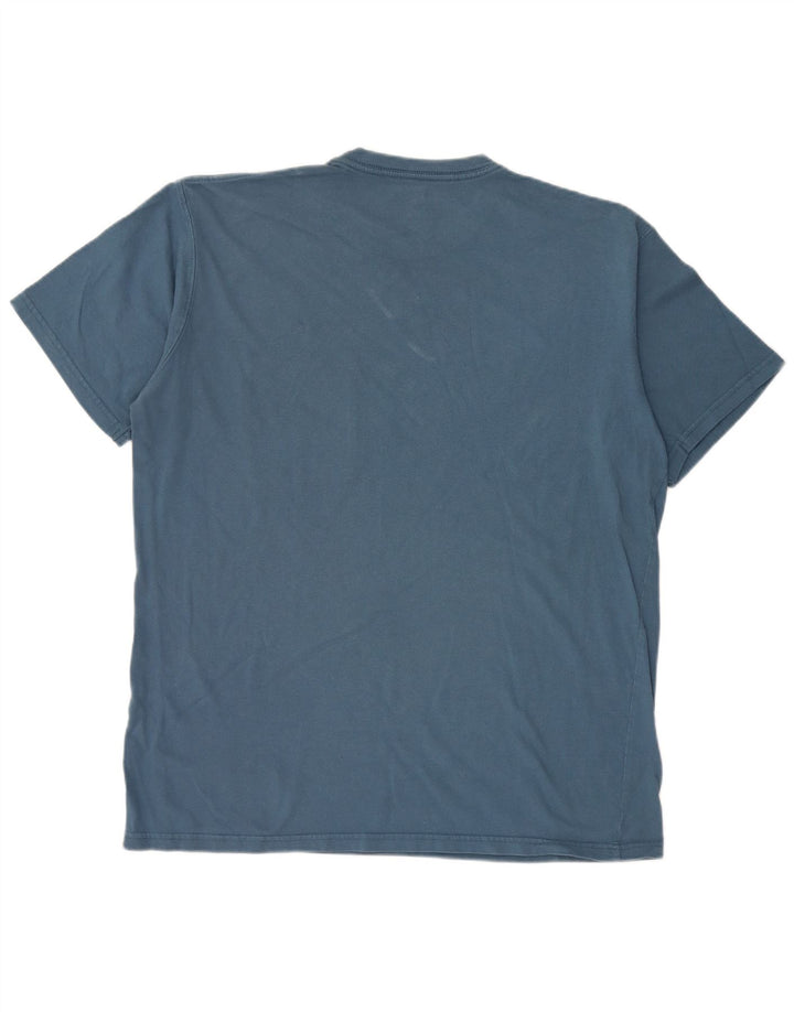 Russell Athletic Herren T-Shirt Top Large Blau Baumwolle