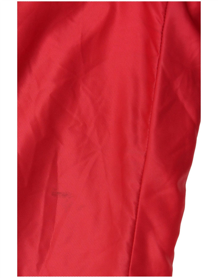 Fila Damen-Skioverall mit Kapuze, IT 46, großes rotes geometrisches Polyamid