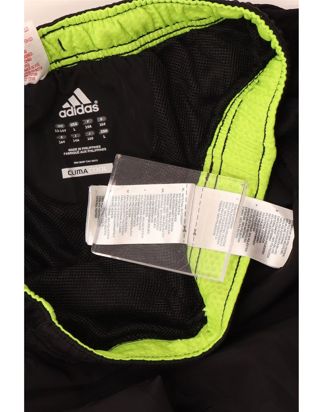 ADIDAS Climacool Trainingshose für Jungen, 13–14 Jahre, Schwarz, Farbblock