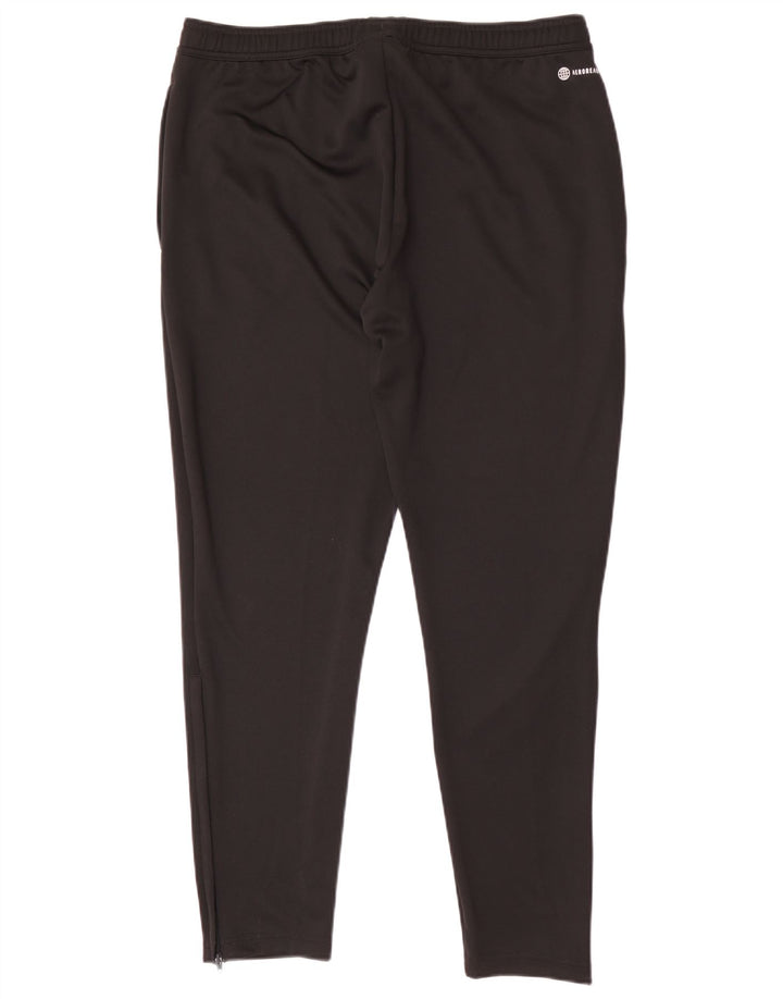 Adidas Herren-Trainingshose, groß, aus schwarzem Polyester