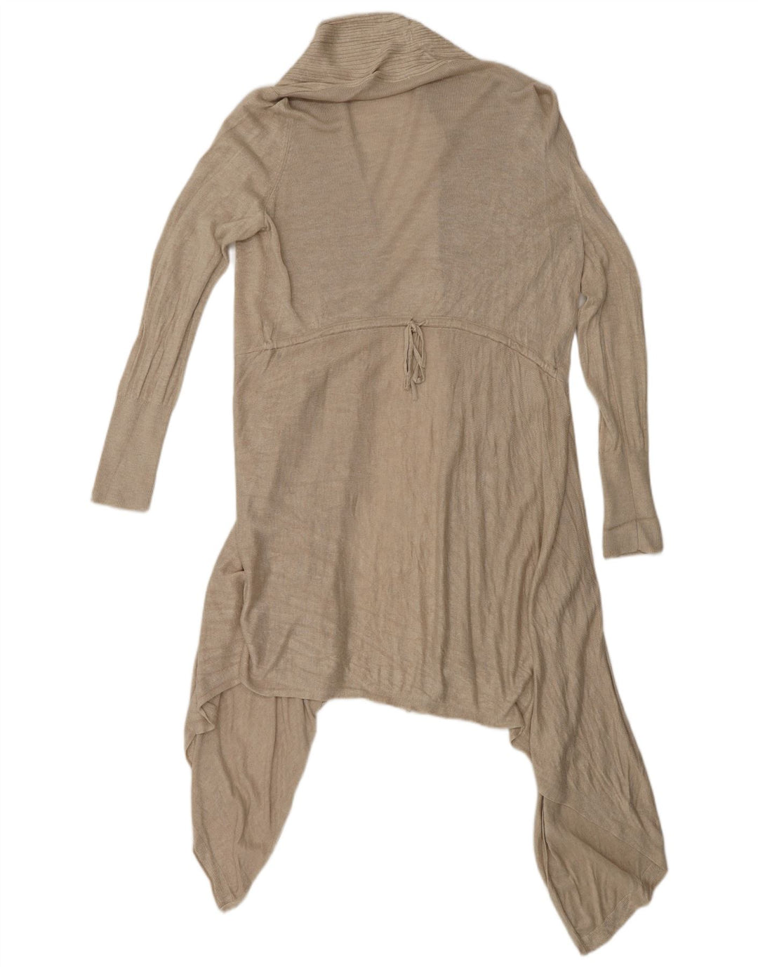 Marks & Spencer Damen Asymmetrischer Cardigan-Pullover UK 16 Large Beige