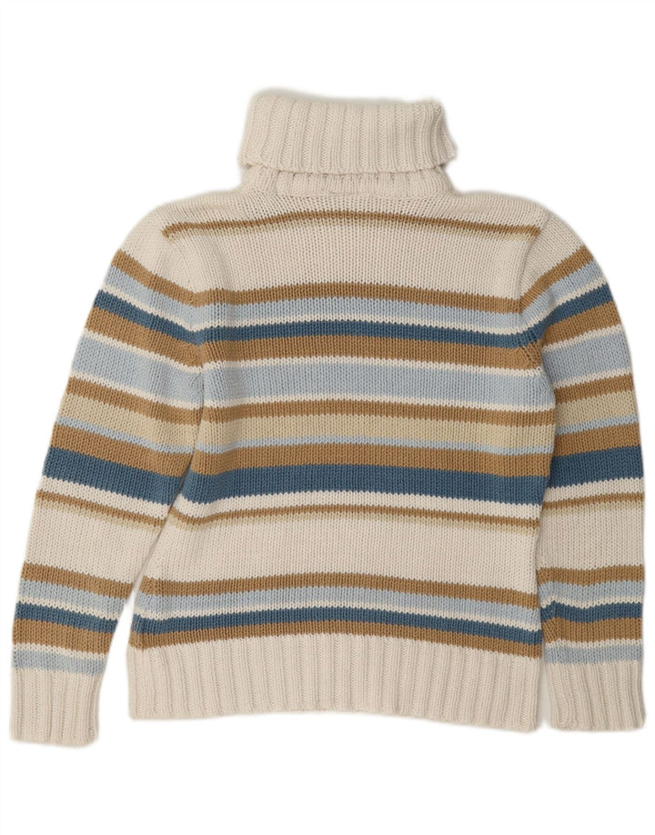 Yessica Damen-Pullover mit Rollkragen, Gr. 14, mittelmehrfarbig gestreift