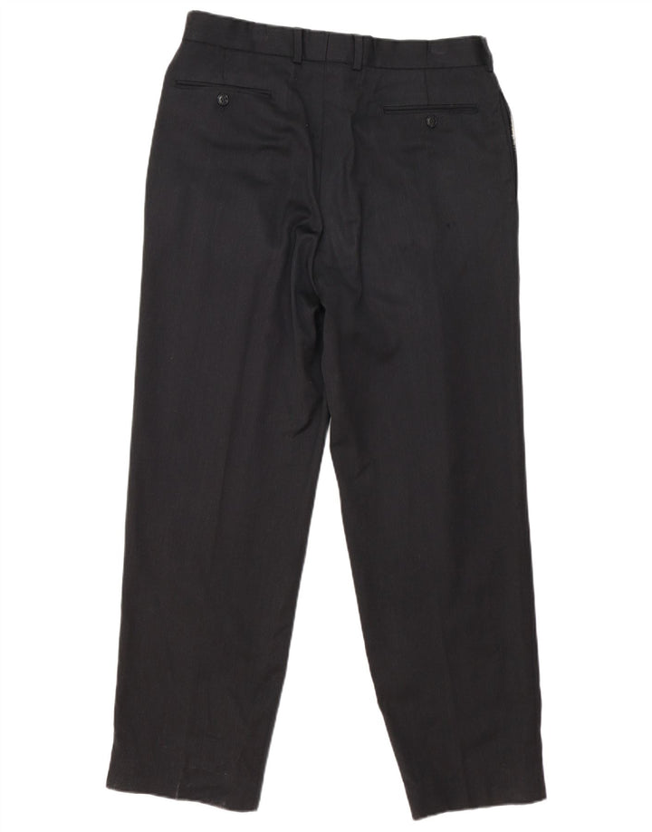 Marks & Spencer Herren-Anzughose mit Pegged-Anzug, W34, L30, graue Wolle
