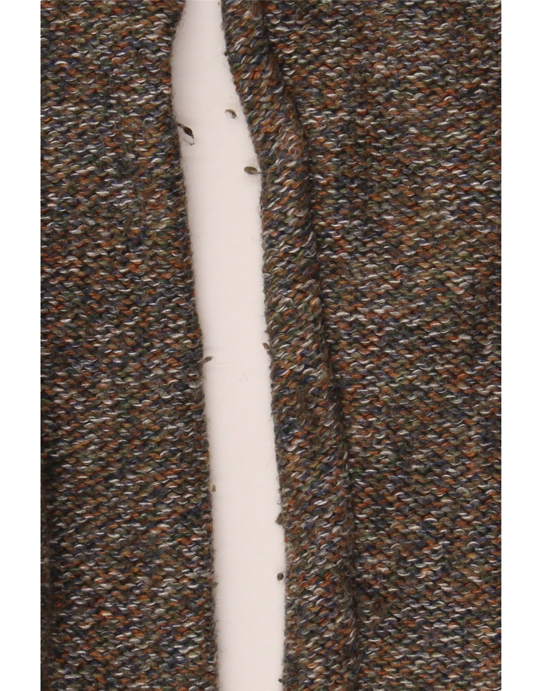 Fat Face Herren-Pullover mit Knopfkragen, klein, grün gefleckte Baumwolle