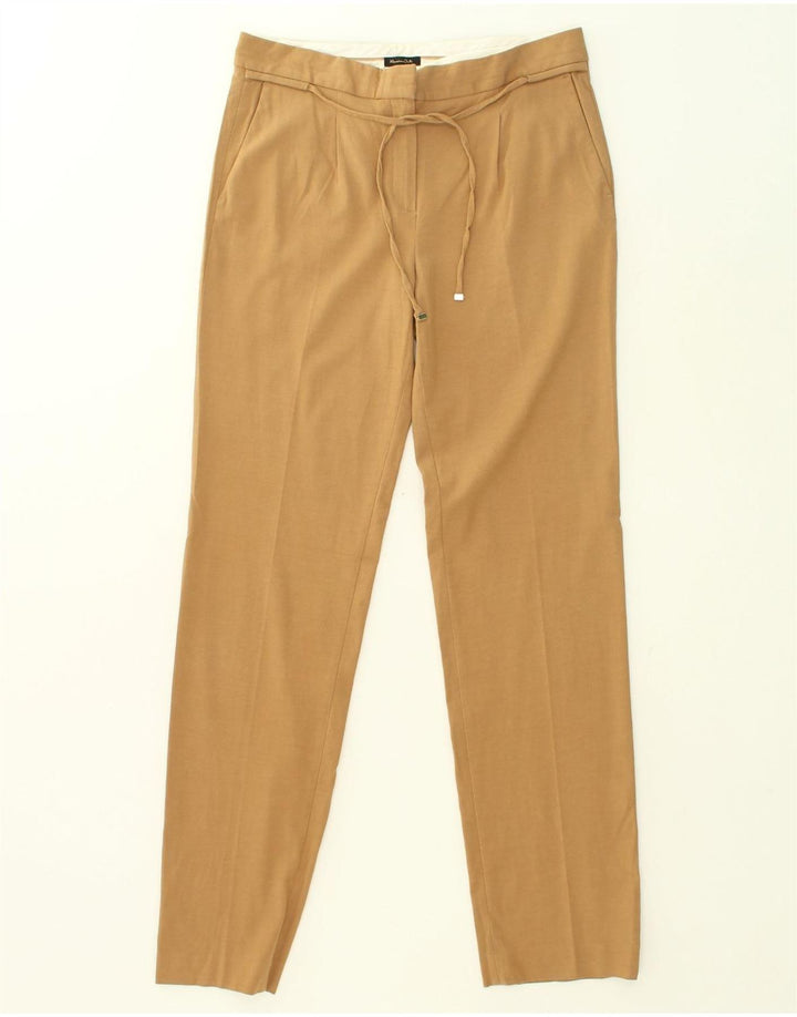 MASSIMO DUTTI Womens Slim Casual Trousers EU 40 Medium W32 L32 Beige | Vintage Massimo Dutti | Thrift | Second-Hand Massimo Dutti | Used Clothing | Messina Hembry 