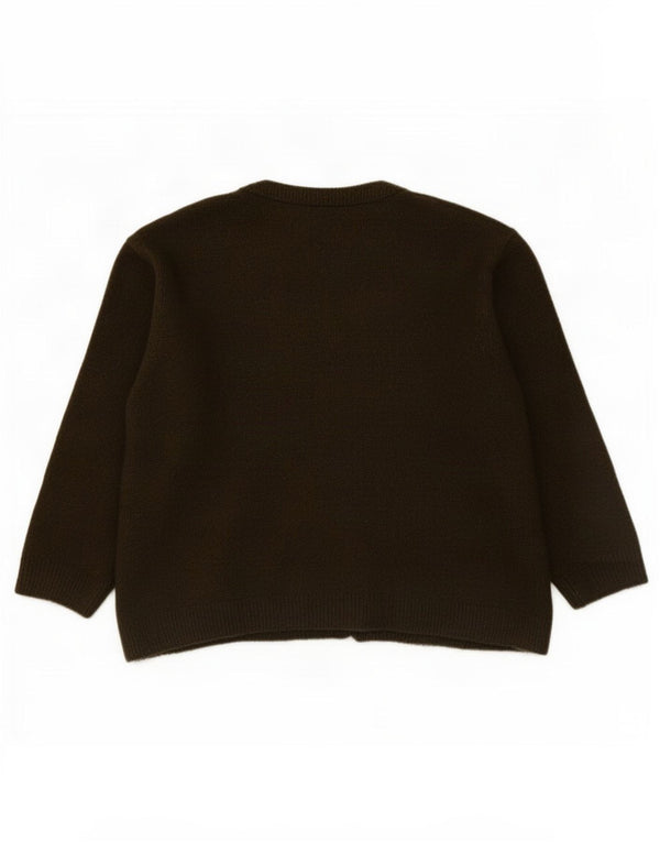 Zara Damen-Cardigan mit 3/4-Ärmeln, übergroß, Gr. 10, Small Khaki