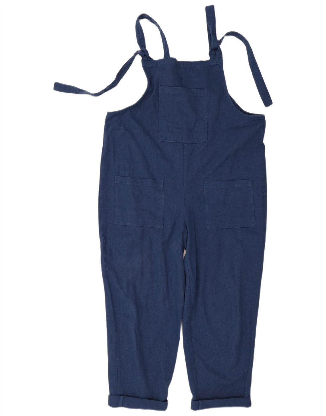Lucy & Yak Herren Tapered Latzhose Mittelblau