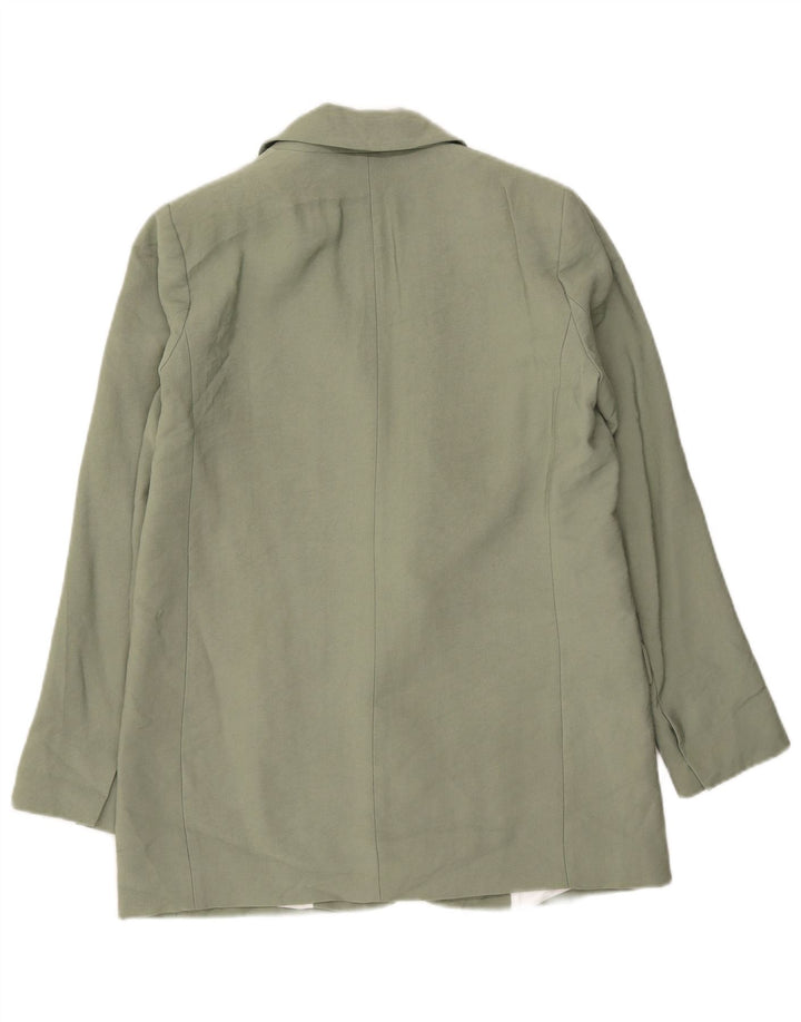 Zara Damen 1-Knopf-Blazerjacke UK 10 Small Grün