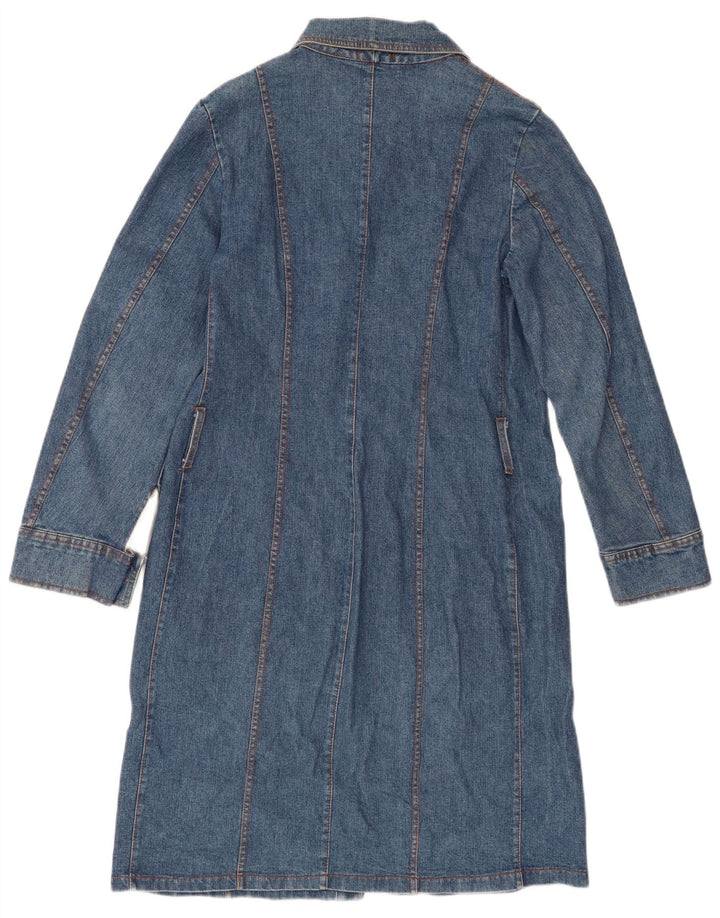 Susy Mix Damen Jeans-Trenchcoat UK 10 Small Blue