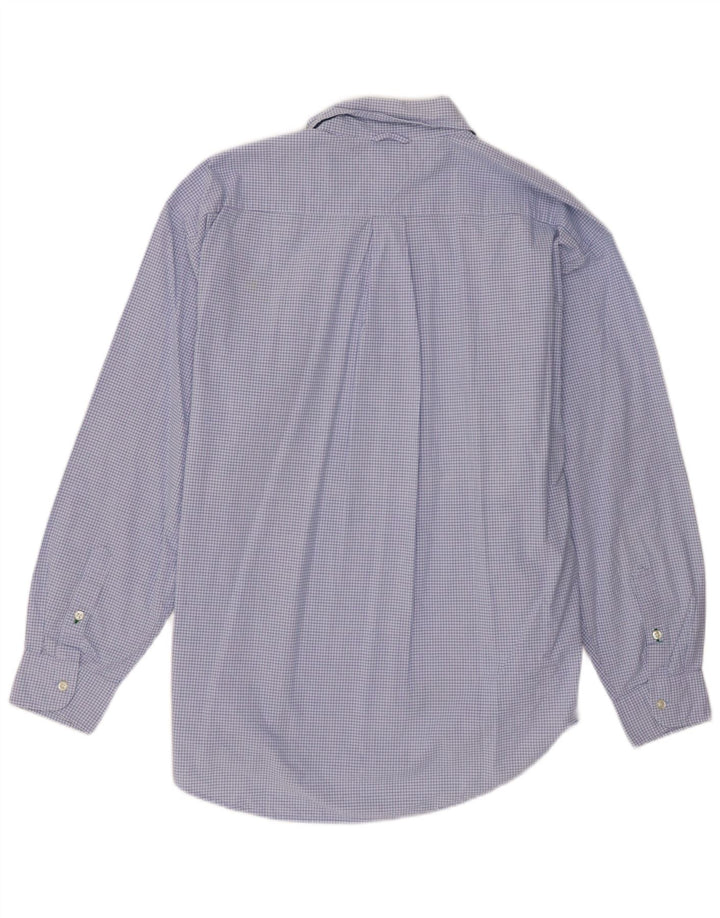 Tommy Hilfiger Herrenhemd XL, blau kariert, Baumwolle