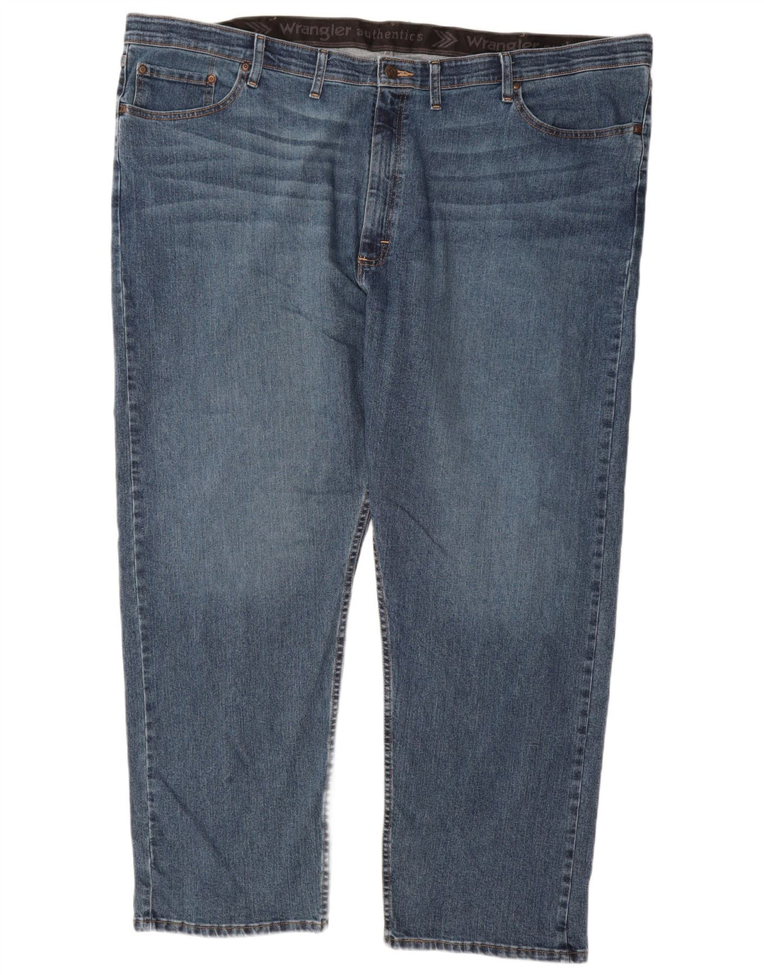 Wrangler Herren Straight Jeans W48 L30 Blaue Baumwolle