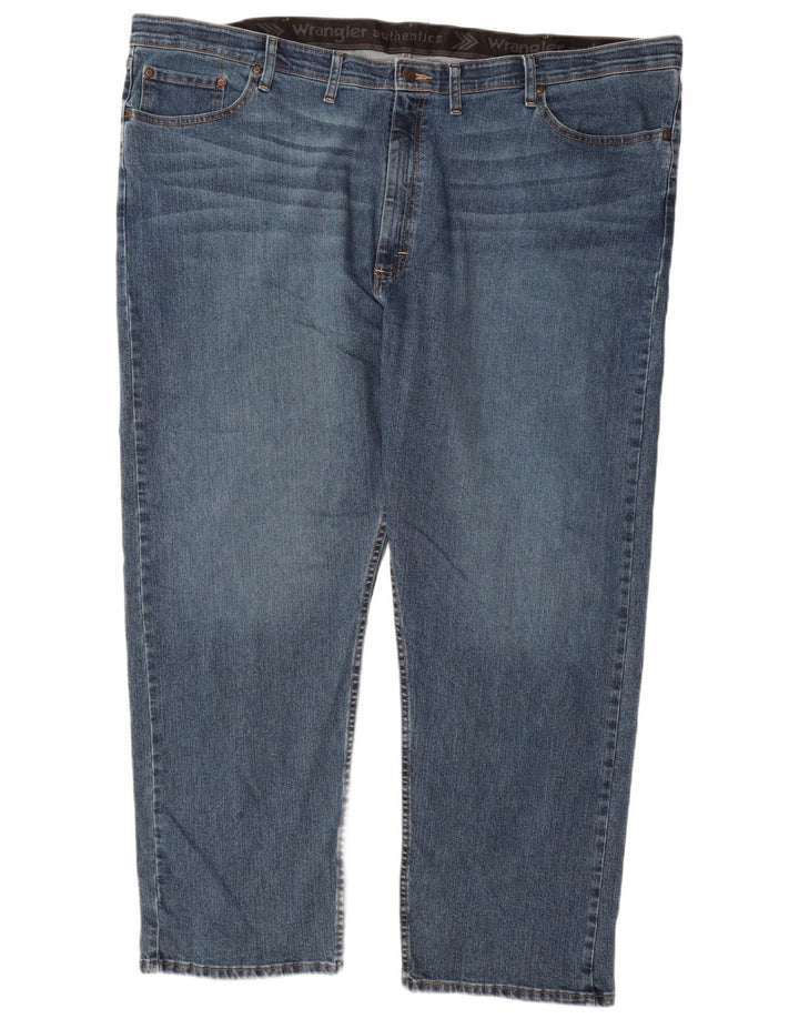 Wrangler Herren Straight Jeans W48 L30 Blaue Baumwolle