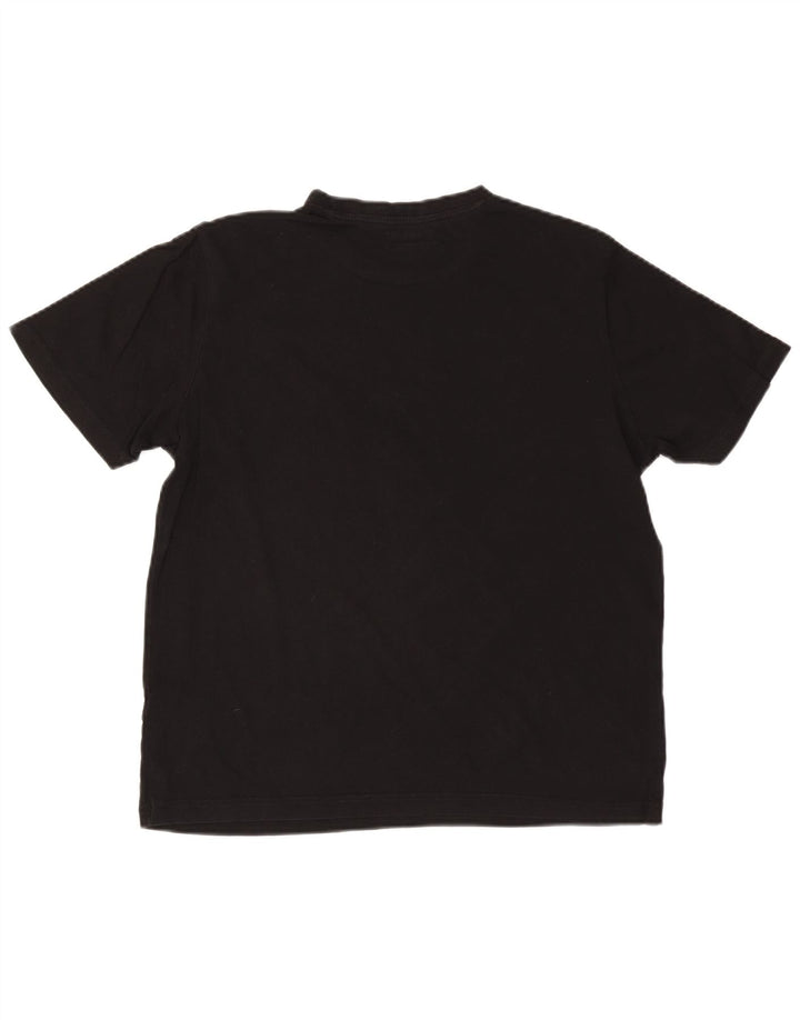 Kappa Herren T-Shirt mit Grafik, Größe L, Schwarz