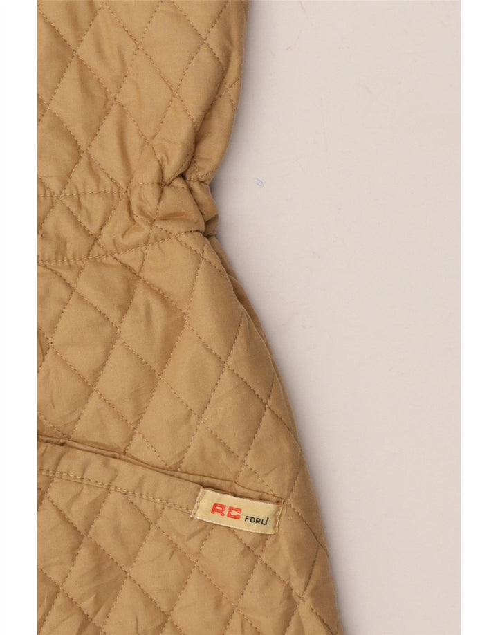 VINTAGE Womens Quilted Gilet IT 52 2XL Beige Cotton Vintage Vintage and Second-Hand Vintage from Messina Hembry 