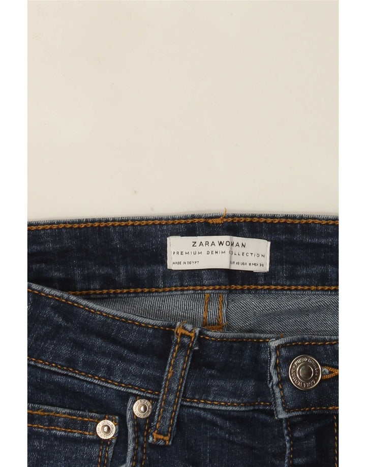 Zara Damen Distressed Skinny Jeans EU 40 Medium W30 L28 Blau