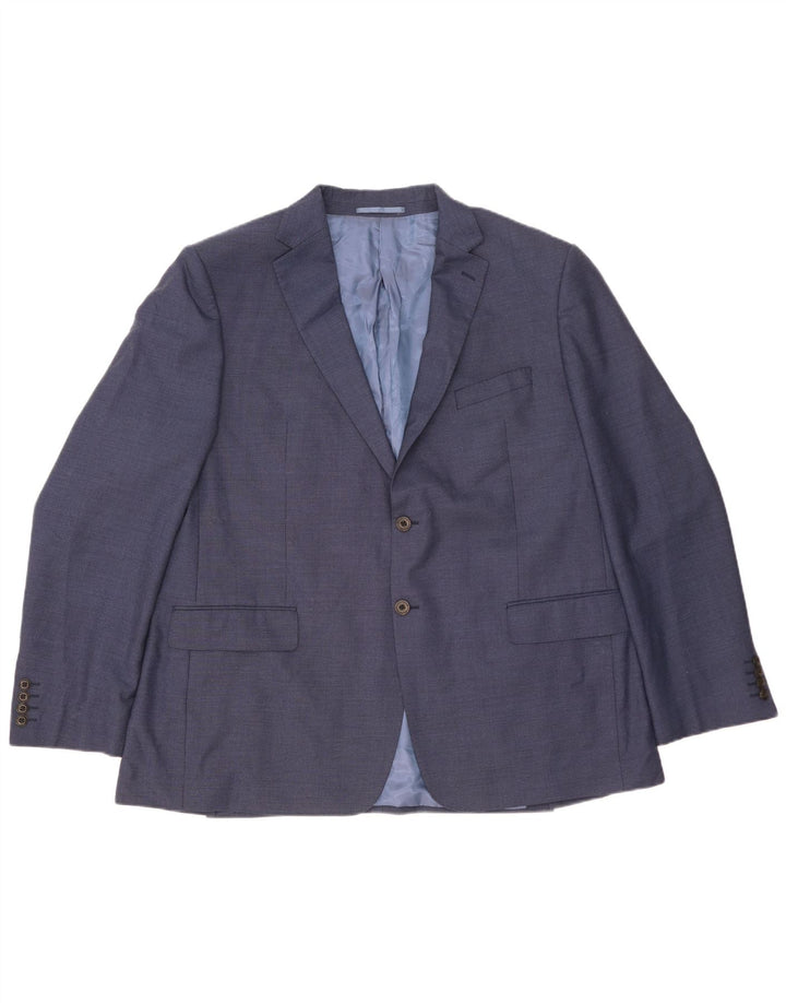 Marks & Spencer Herren-Blazer mit 2 Knöpfen, reguläre Passform, UK 48, 2XL, Marineblau