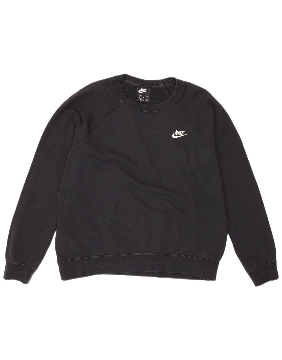 Nike Herren-Sweatshirt-Pullover, groß, schwarze Baumwolle