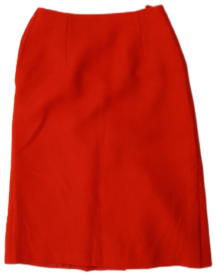 AL DUCA D'AOSTA Damen 5-Knopf-2-teiliges Rock-Set IT 42 Medium W26 Rot