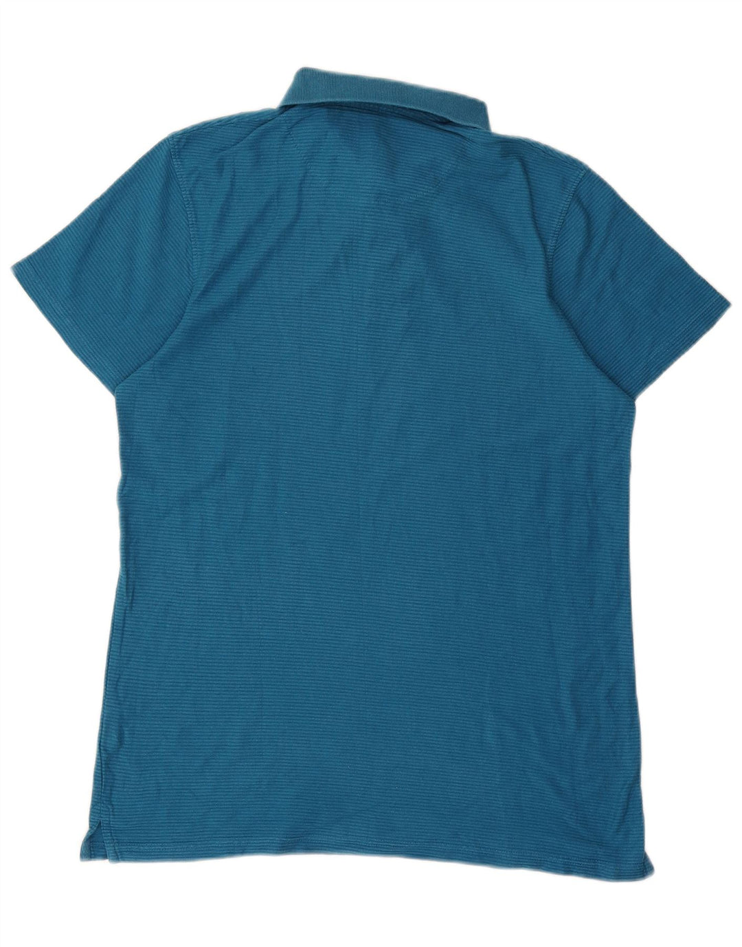 Mountain Warehouse Herren-Poloshirt aus mittelblauer Nadelstreifen-Baumwolle