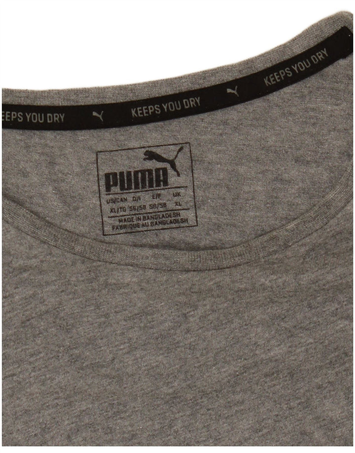 Puma Herren Grafik T-Shirt Top XL Grau