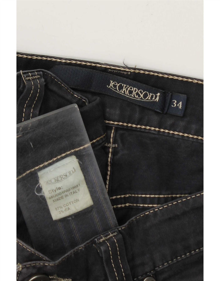 Jeckerson Herren Straight Jeans W34 L31 Graue Baumwolle