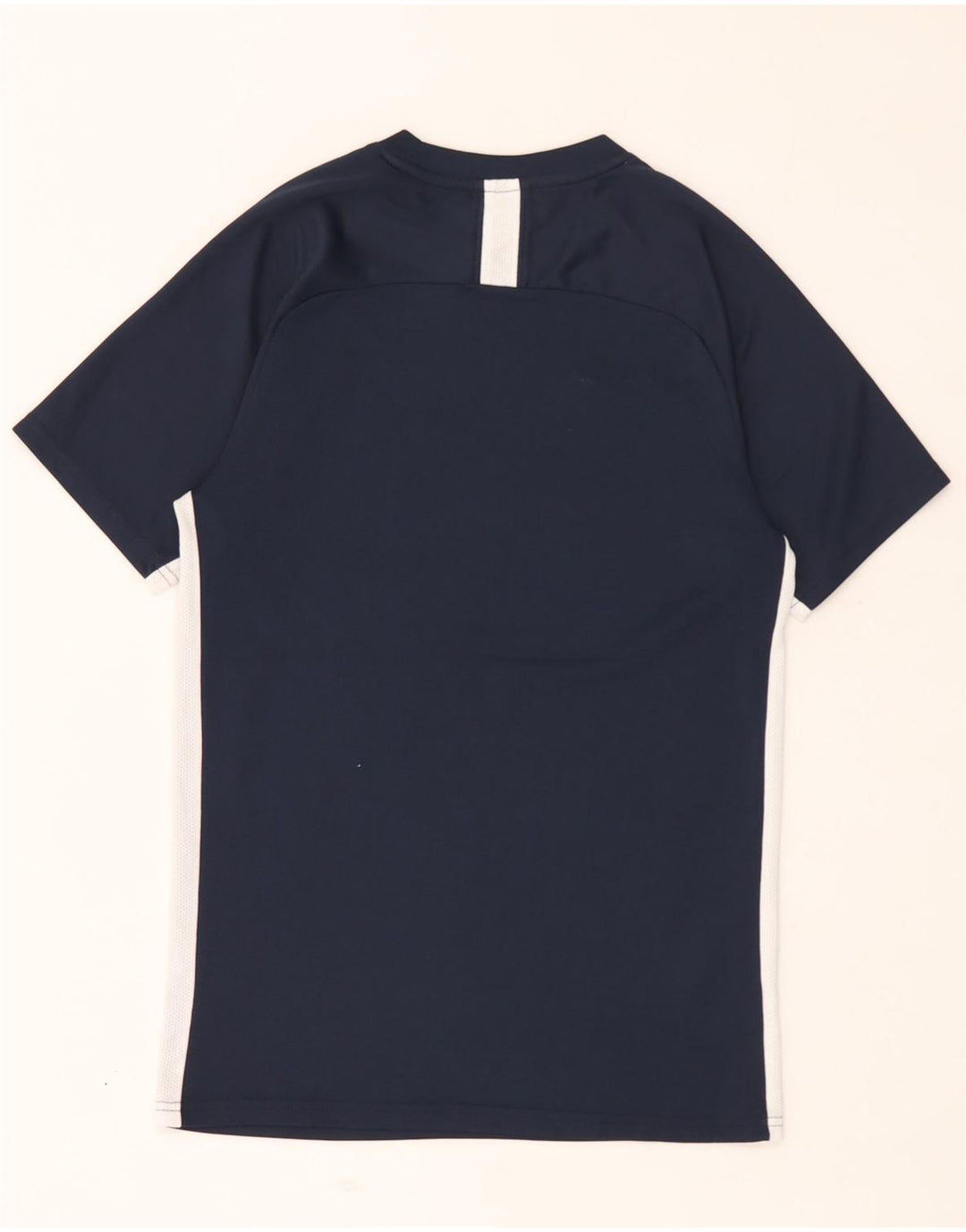 Nike Herren Dri Fit T-Shirt Top Small Marineblau Farbblock