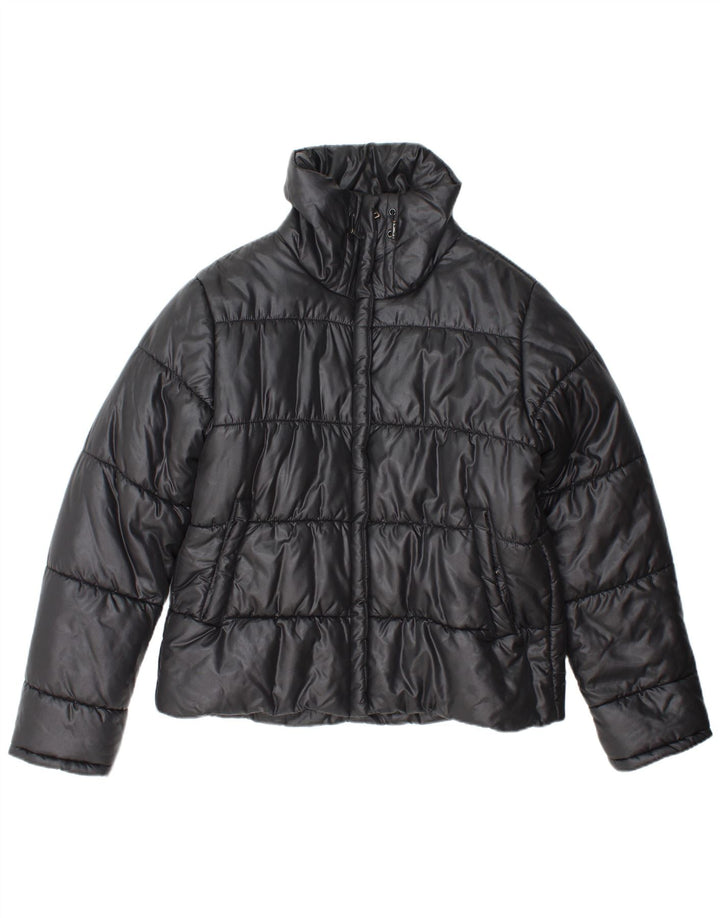 Mexx Damen Wattierte Jacke UK 16 Large Schwarz Polyamid