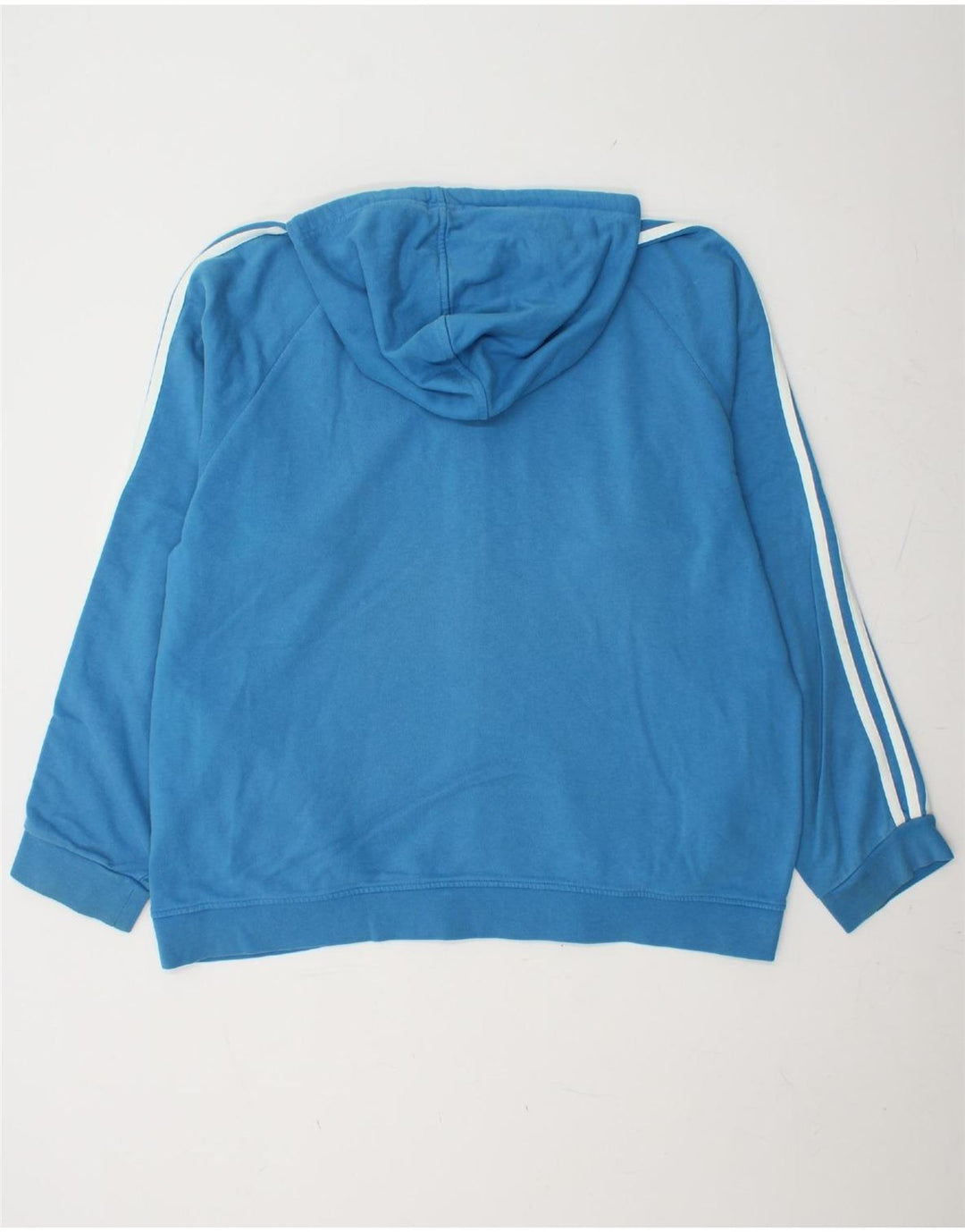 ADIDAS Herren Zip Hoodie Pullover XL Blau Baumwolle