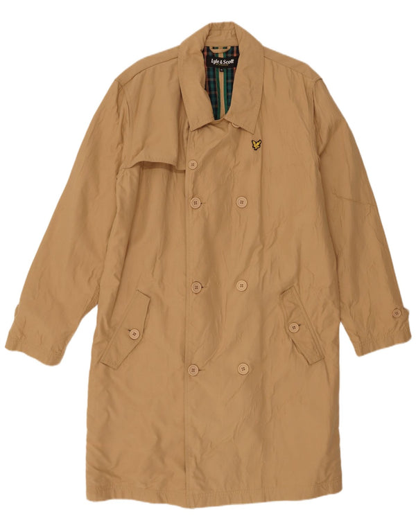 Lyle & Scott Herren Trenchcoat UK 42 XL Beige Polyester