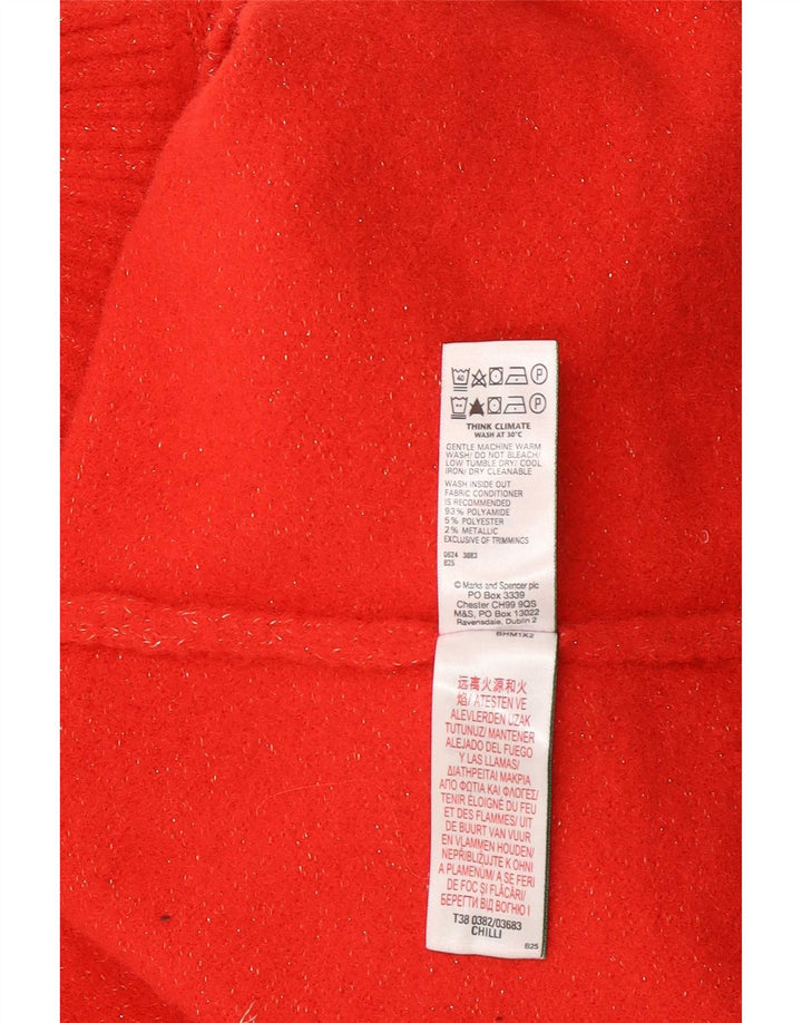 Marks & Spencer Damen-Pullover mit Rollkragen, Gr. 16, Rot