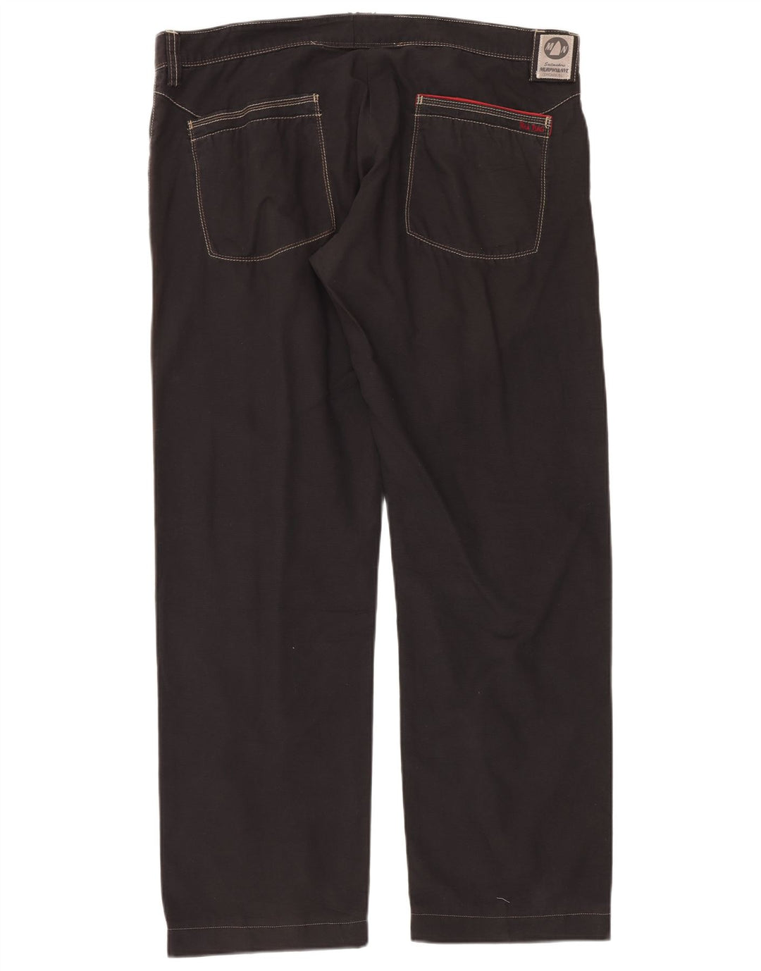 Murphy & Nye Herren Sailmakers Gerade Freizeithose W42 L34 Schwarze Baumwolle