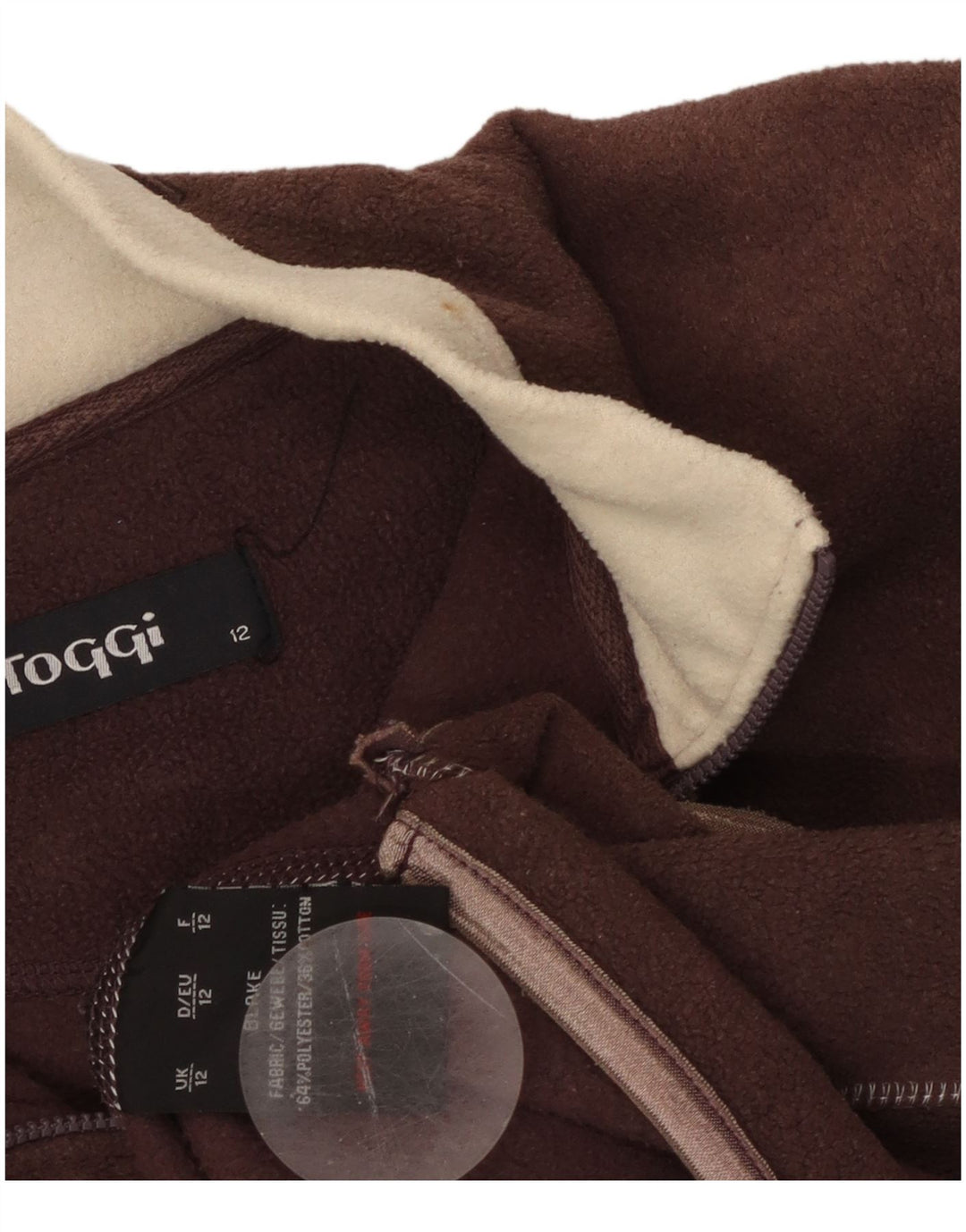 TOGGI Damen-Fleecepullover mit Reißverschluss am Hals, UK 12, Mittelbraun, Polyester