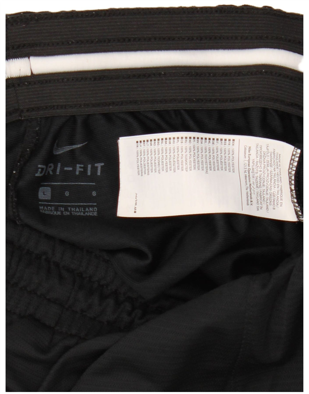 Nike Herren Dri Fit Graphic Sportshorts, groß, aus schwarzem Polyester