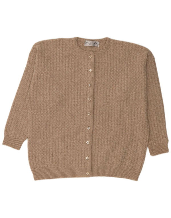 ST. ANDREWS Damen Strickjacke UK 18 XL Beige Angora