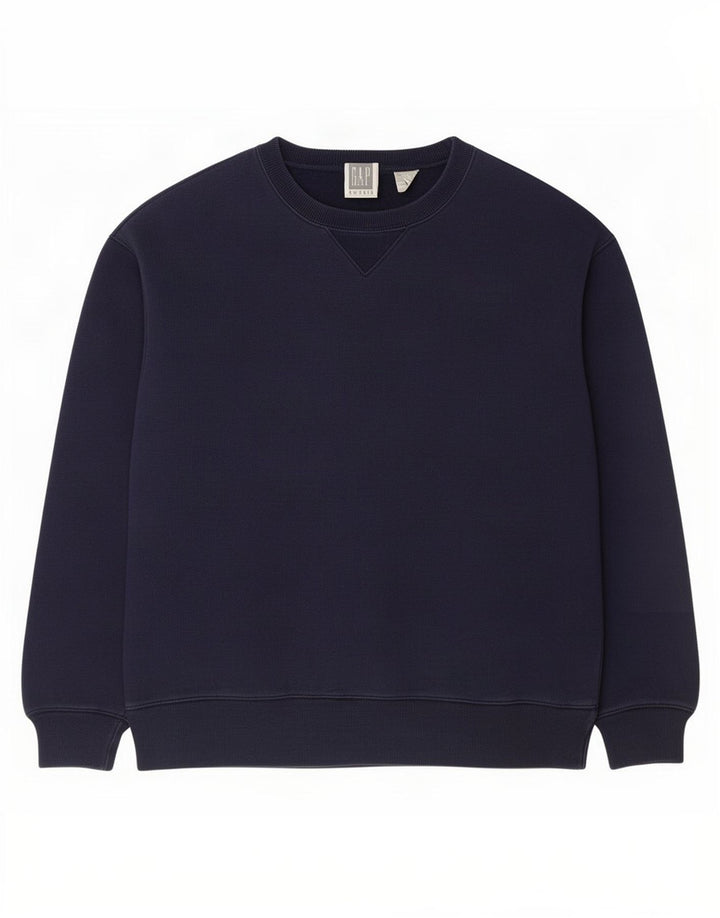 Gap Herren-Sweatshirt, groß, marineblau, Baumwolle