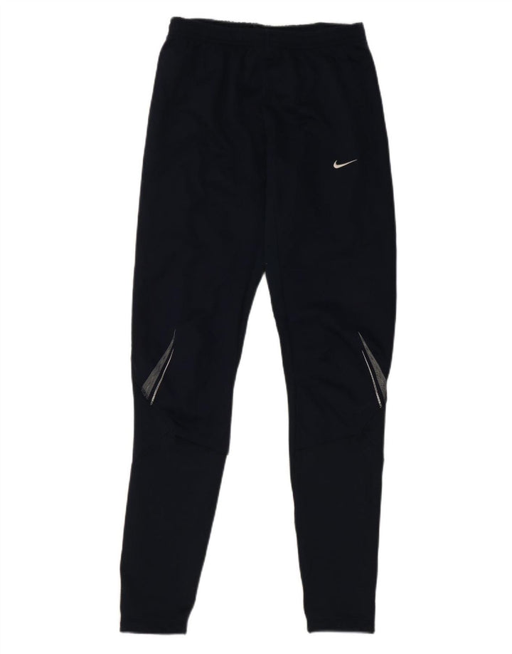 Nike Herren-Trainingshose aus mittelblauem, gestreiftem Polyester