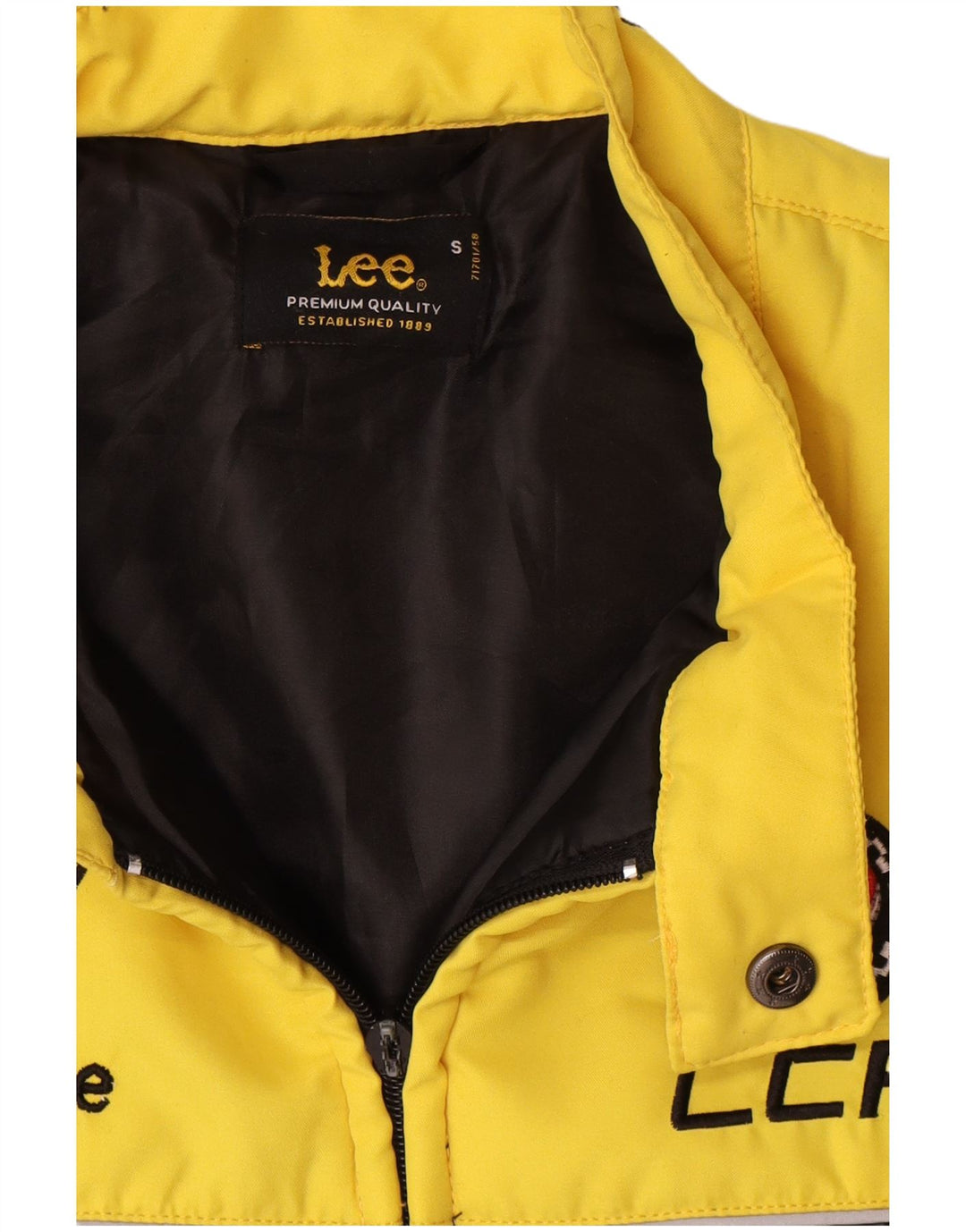 Lee Grafische Steppweste für Herren, UK 36, Größe S, Schwarz, Colourblock-Polyester