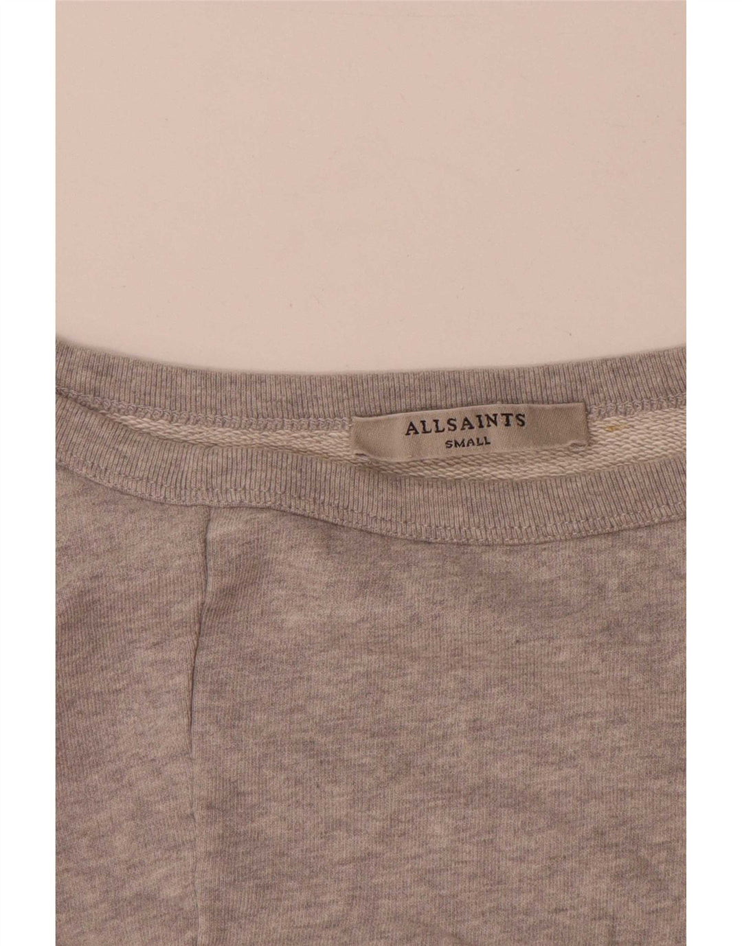 All Saints Damen-Sweatshirt in Übergröße, Gr. 10, Größe S, Grau, Baumwolle