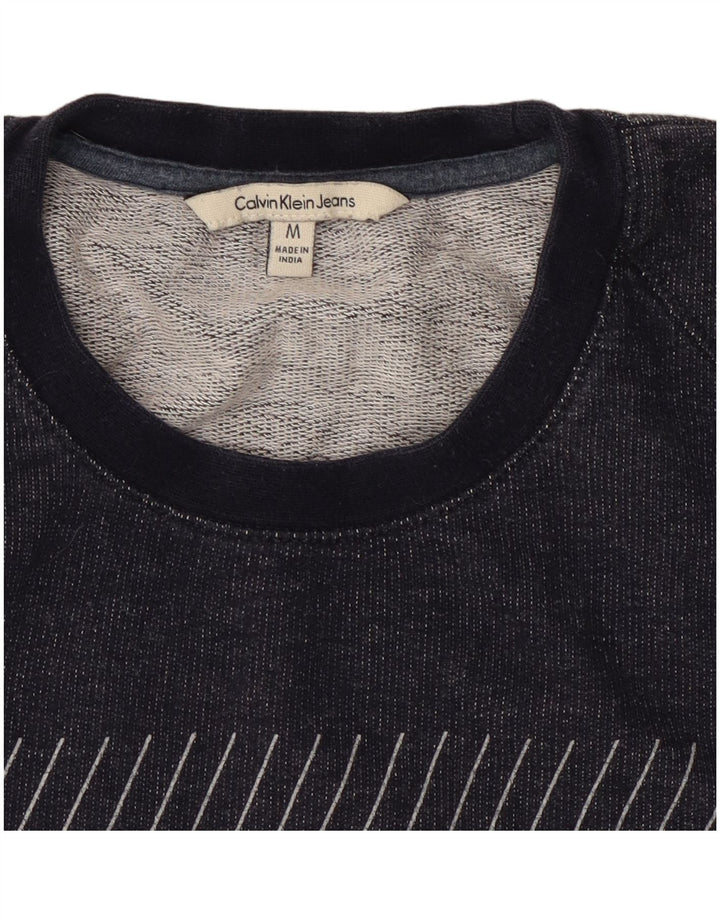 Calvin Klein Jeans Herren-Sweatshirt mit Grafik, Mittelblau