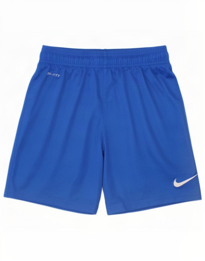 Nike Dri Fit Sportshorts für Jungen, 10–11 Jahre, mittelblaues Polyester