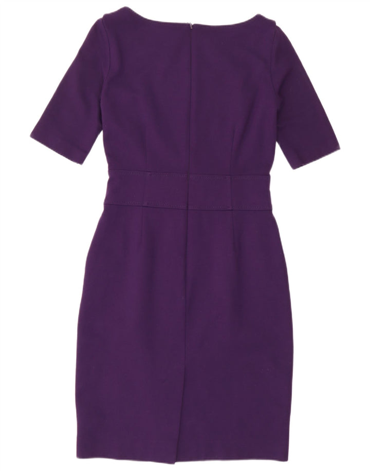 Hobbs Damen Etuikleid UK 10 Small Lila Viskose