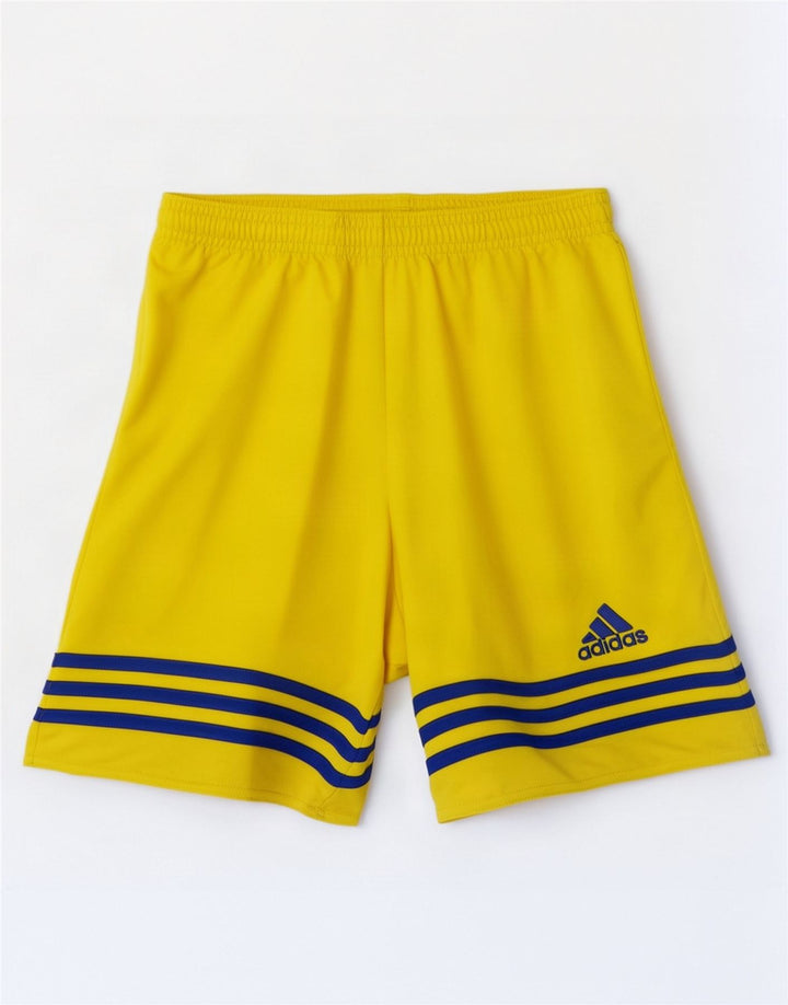 Adidas Herren Climalite Sport Shorts Small Gelb Polyester