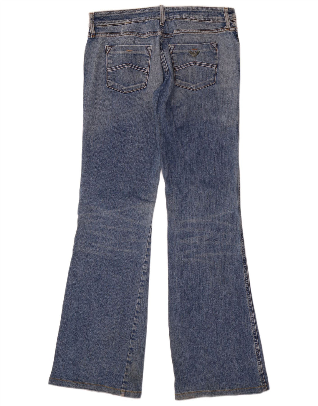 Armani Damen Bootcut Jeans W29 L34 Blau